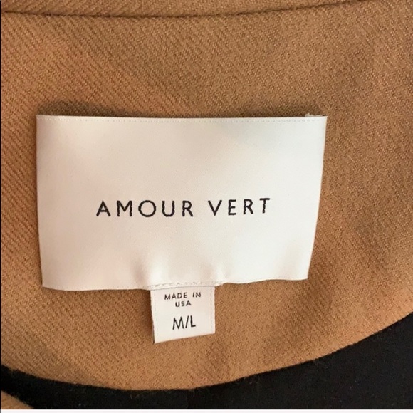 Anthropologie Amour Vert Camel Regina Wool Capelet - Picture 8 of 8